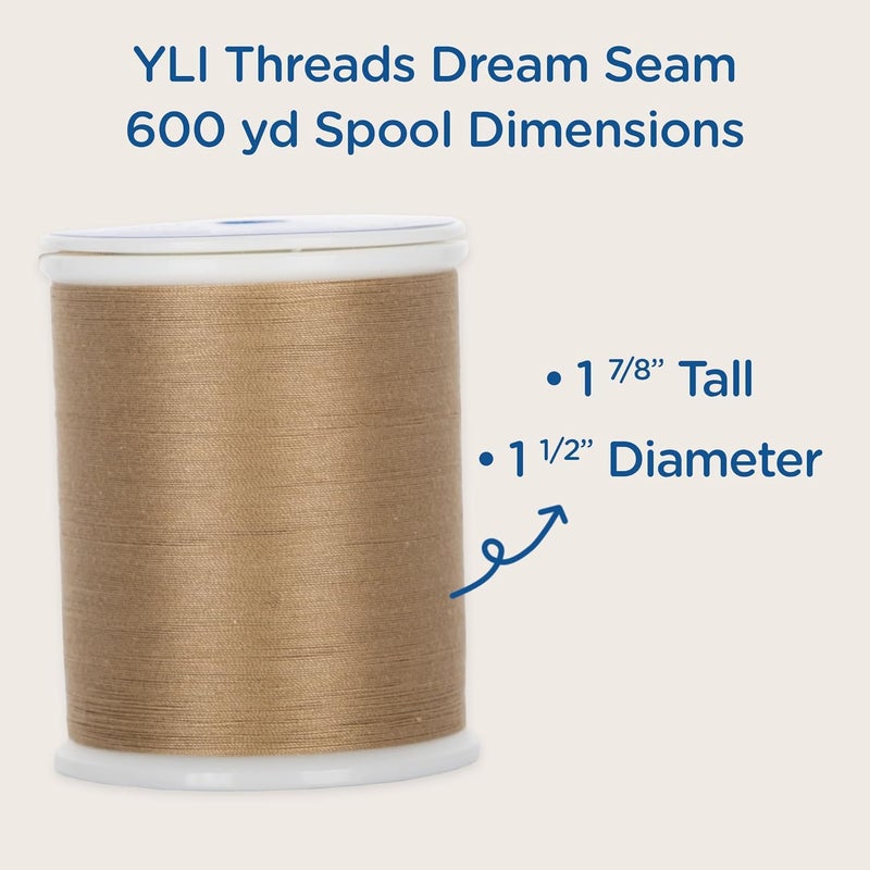 YLI Threads YLI Cotton Quilting Thread – 50 wt Egyptian Cotton for Piecing & Quilting - Low-lint & Strong - 600 Yard Spool - Alarm - Image 2